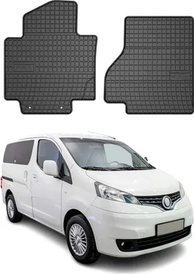Obrázek produktu pro 2013-2025 Nissan NV200 EV Podlahové rohože gumové černé 2 ks