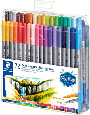 Produktbild von Marker-Set Staedtler Design Journey Zweifachem Ende Bunt (4 Stück)