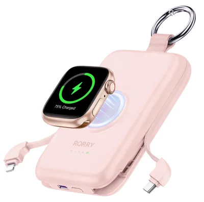Obrázok produktu pre Powerbank RORRY CharmGo s kapacitou 10000 mAh a výkonom 20 W, s integrovaným káblom