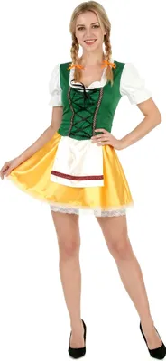 Dirndl nero rosa, abito tradizionale bavarese, abito tradizionale Dirndl, 3 pezzi, a maniche corte, stile retrò, elegante, per cosplay, tradizionale Oktoberfest, costume tradizionale Dirndl