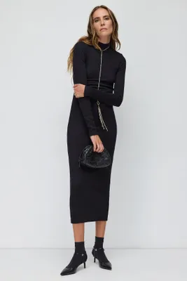 Produktbild von Midikleid mit rückenfreiem Design, Black, L