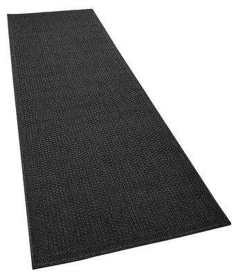 Produktbild von Outdoor Teppich wetterfest Garten & Terrasse flachgewebt Uni Sisaloptik robust Grösse 80x200 cm