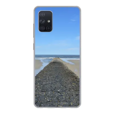 Produktbild von MuchoWow® Handyhülle Schutzhülle Hülle für Samsung Galaxy A51 5G Nordsee - Strand - Wasser Silikon Softcase Handy Hülle - Abbildung
