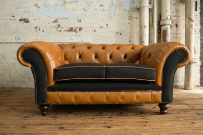 Image de Canapé en cuir Jvmoebel®, design moderne, modèle deux places, couleur marron