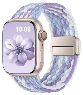 Zdjęcie produktu dla Pasek do apple watch pleciony nylonowy magnetyczny dla kobiet