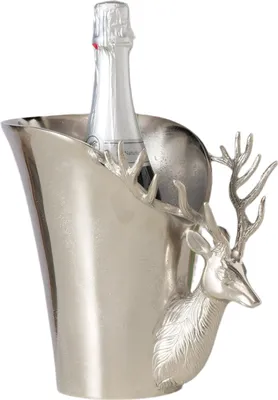 Produktbild von Weinkühler- / Getränkekühler "Somino", Aluminium vernickelt, silberfarben, von Boltze, 23x20,5x23cm