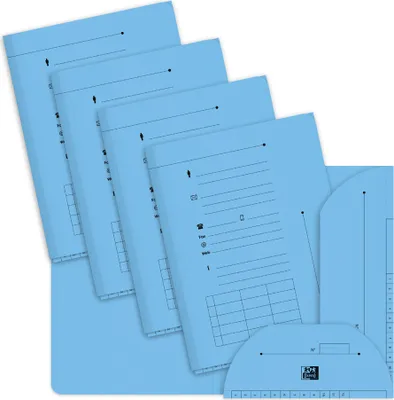 Produktbild von Oxford Aktenmappe PASTEL Farbe: blau 240 g/qm 25 Mappen