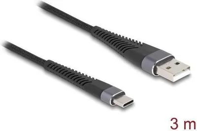Image de DELOCK USB 2.0 Kabel USB Typ-A St > USB Typ-C St 3m