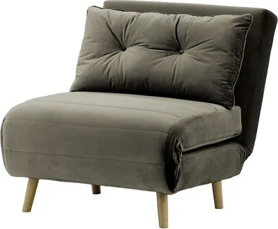 Image de Fauteuil convertible Flic - large de 77 cm-Velluto 19-wax black