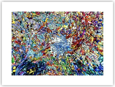 Produktbild von Poster - Poster ohne Rahmen - Abstraktion modern - 40x30 cm - Wand Bild - Wanddeko - Wandbilder - Kunstposter - Wandposter - Bilder - Kunstdruck - Wanddekoration - Wandbild - P2XAA40x30-4045