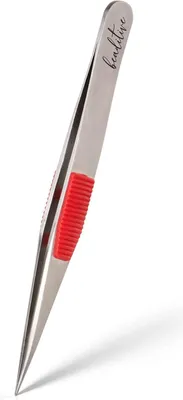 Produktbild von Bastelpinzette Edelstahl Hochpräzise mit Kissen 12cm Hobby-Pinzette