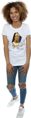 Produktbild von Star Wars - "The Last Jedi" T-Shirt für Damen BI42631 (L) (Weiß)