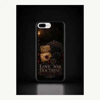 Productafbeelding van iPhone 7 / 8 Plus hoesje, telefoonhoesje, beschermhoesje, case met een liefdevol oorlogsmotief – LUNØIR ©