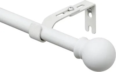 Immagine prodotto di Asta per tende voile in metallo con staffe regolabili - 76-224 cm - Bianco - Camera da letto - Modello elegante