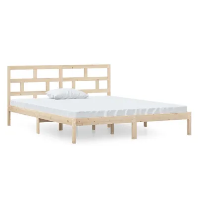 Produktbild von Massivholzbett Kiefernholz unbehandelt 120 x 190 cm