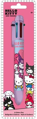 Immagine prodotto di Penna a 6 colori Hello Kitty Friends - Penna colorata per bambini