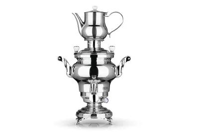 Produktbild von BEEM ODESSA + Samowar 3 l Edelstahl Türkischer Teekocher elektrisch 1800 W 1 l Edelstahl-Teekanne mit Sieb NEU: Dispenser mit Einhand-Bedienung