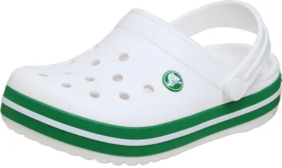 Produktbild von Crocs Uni Kinder Crocband Clog K Clog, White/Green Ivy, 29/30 EU