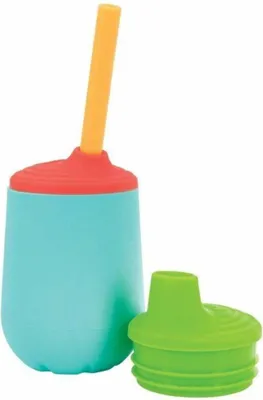 Produktbild von Nûby Lerntasse für Babys und Kleinkinder, auslaufsicher, mit ergonomischen Griffen, Blau