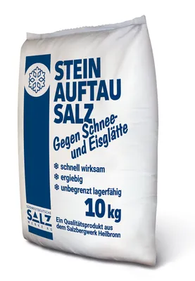 Produktbild von Steinauftausalz 10 kg Kornklasse EF trocken – Premium Streusalz