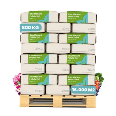 Zdjęcie produktu dla Granulki z Obornika Krowiego 3w1 (800 kg – na 8000 m2) - Organifer