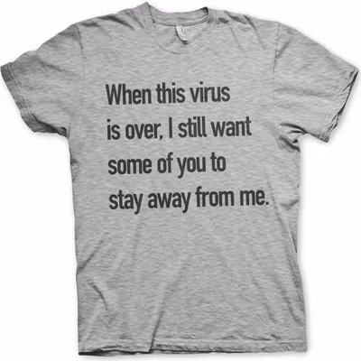 Produktbild von Stay Away From Me T-Shirt - Large - Heather-Grey