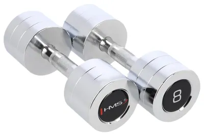 Zdjęcie produktu dla HMS CHD08 8 kg Silver Hantla do jednej ręki