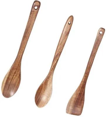 Obrázek produktu pro 3dílná sada dřevěných vařeček s nepřilnavou lopatkou
