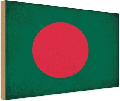 Image de vianmo Panneau en bois 12x18 cm Bangladesch Bangladesh Vintage
