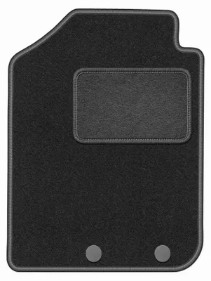 Image de Tapis conducteur en moquette pour Dacia Spring 2021- (à hayon) – 1 pièce, gris graphite, sur mesure – Wielganizator LUX
