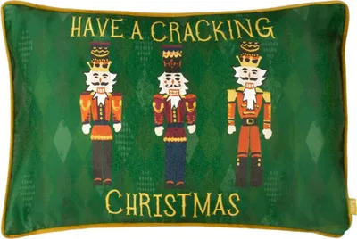 Produktbild von Furn - Nußknacker - Kissenhülle, weihnachtliches Design RV2723 (50 cm x 30 cm) (Grün)