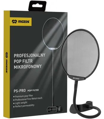 Immagine prodotto di MOZOS PS-PRO, filtro anti-pop professionale per microfono