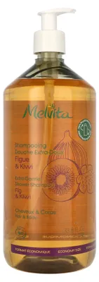 Image de Melvita Shampooing douche extra-doux 1000 ml