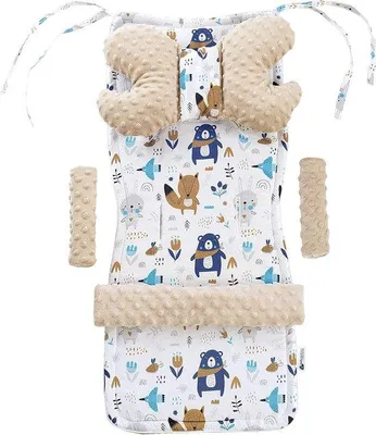 Produktbild von Famanu Kinderwagenkissen - Atmungsaktives Sitzkissen für Kinderwagen und Buggy