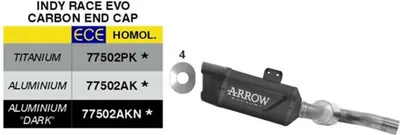 Produktbild von ARROW Indy Race EVO genehmigter schwarzer Alu Slip-On Schalldämpfer BMW F 900 R/F 900 XR