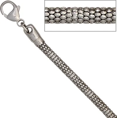 Produktbild von JOBO Armband 925 Sterling Silber rhodiniert 19 cm Karabiner