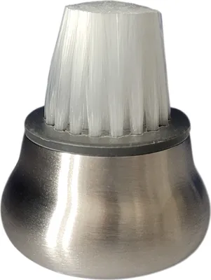 Image de Brosse à champignons avec manche en acier inoxydable 4,5 cm de circonférence Poils souples nettoyage en douceur