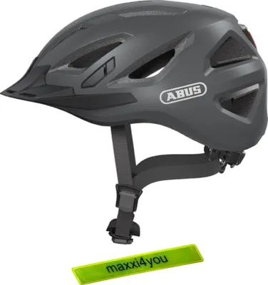 Produktbild von Abus Urban-I 3.0 Fahrradhelm Titan (Grau) Größe L inkl. maxxi4you Reflexband