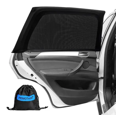 Immagine prodotto di Tende parasole per auto, per bambini, 2 pezzi, protezione UV, colore nero