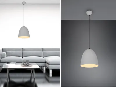 Produktbild von TRIO TILDA – R30661011, 1 Glühbirne(n), E27, IP20, Grau