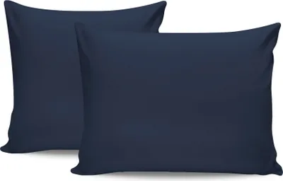 Produktbild von L'Essentiel Linge de Maison, Tonne Marie - Serra, Kissenbezug-Set (2 Stück) (FR), 100 % BAUMWOLLE RANFORCE, Dunkelblau,  60 x 60 cm