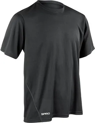 Immagine prodotto di SPIRO S253M | Maglietta sportiva Quick Dry + Quick Dry - Colore: Nero - Taglia: XL
