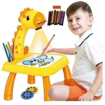Produktbild von QULKI Zeichenprojektor Malstudio Tisch Tafel Stifte