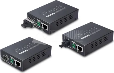Obrázok produktu pre PLANET 10/100/1000BASE-T to, 2000 Mbit/s, 40000 m, 1310 nm, Čierna, SC, 94 mm