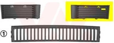 Produktbild von VAN WEZEL Lüftungsgitter Grill Stoßfänger für SKODA Fabia I Combi (6Y5)