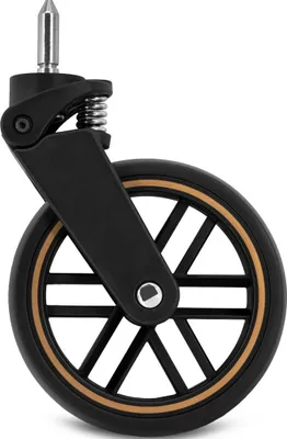 Produktbild von Vorderrad MoMi ESTELLE Kinderwagen -  6" EVA- Schaumstoff - Schwarz/Gold
