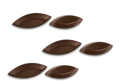Produktbild von 6 x Backform Schiffchen glatt Antihaftbeschichtet für Desserts-Petit Fours-Mürbeteig-Tartes-Minikuchen-Eisschiffchen- Pudding 60mm Gastro Qualität