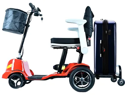 Produktbild von Elektromobil - Klappbarer Magnesiumrahmen - Gewicht 15 kg - Flugzeugtauglich - Tragkraft 110 kg - Ein Akku inklusive - Tragbar
