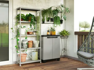Immagine prodotto di Scaffale in plastica Keter 5 ripiani 75 X 32 X 176 cm Grigio