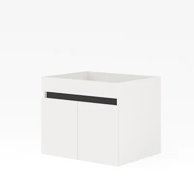 Produktbild von Waschbeckenunterschrank Choice, weiß, hängend, mit Türen.
